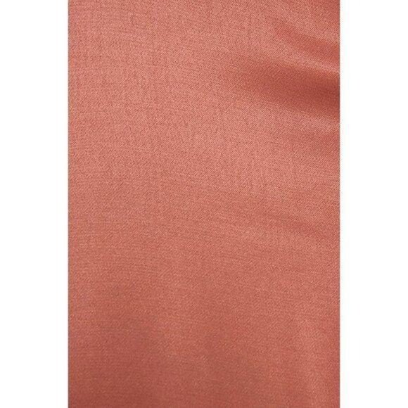 Zara Dusty Pink Satin Plunge V-Neck A-Line Dress Wide Straps Rounded Back - Picture 6 of 8